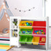 Keezi Kids Rack with Bins Shelves and Drawer - Baby & Kids > Kid’s Furniture