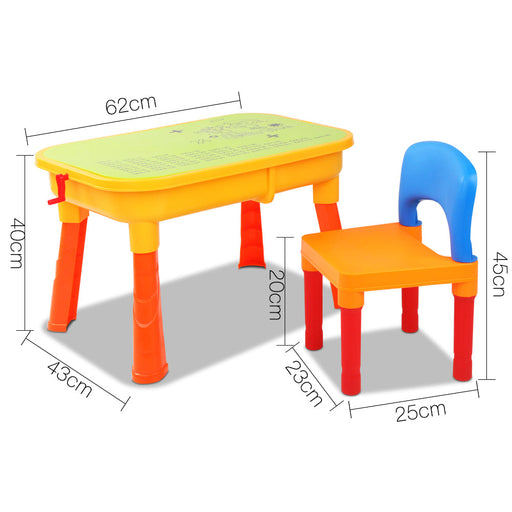 Keezi Kids Sandpit and Water Table with Chair Set - Baby & Kids > Toys