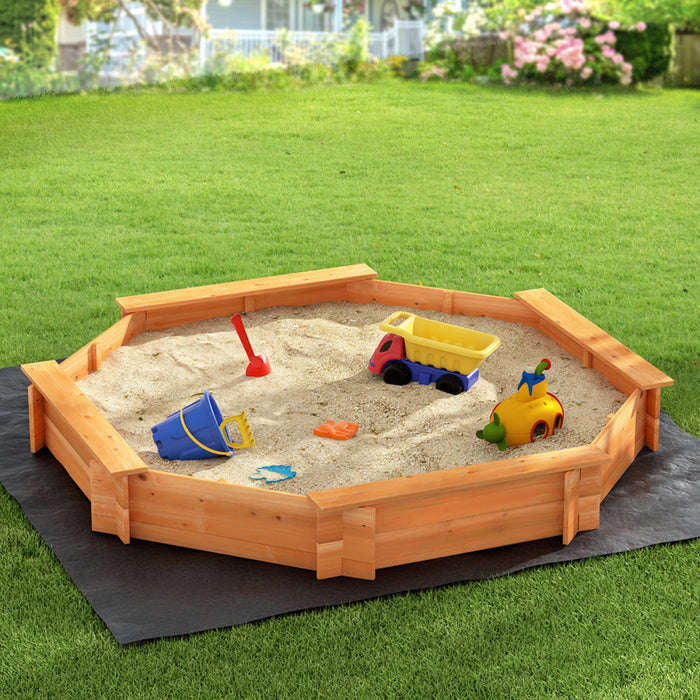 Keezi Kids Wooden Octagonal Sandpit