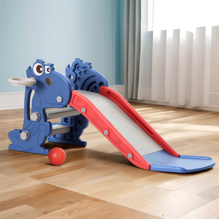 Keezi Kids Dragon Slide with Basketball Hoop