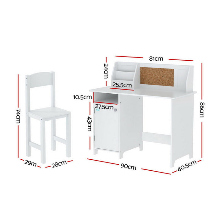 Keezi Kids Study Table and Chair Set