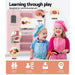 Keezi Kids Wooden Pretend Play Kitchen Set in Pink - Kids Kitchen