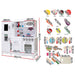 Keezi Kids Wooden Pretend Play Kitchen Set White sturdy structure