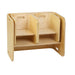 Keezi Nordic kids table and chairs in natural, in a child's room