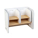 Keezi Nordic compact kids table and chairs in white, alternate view
