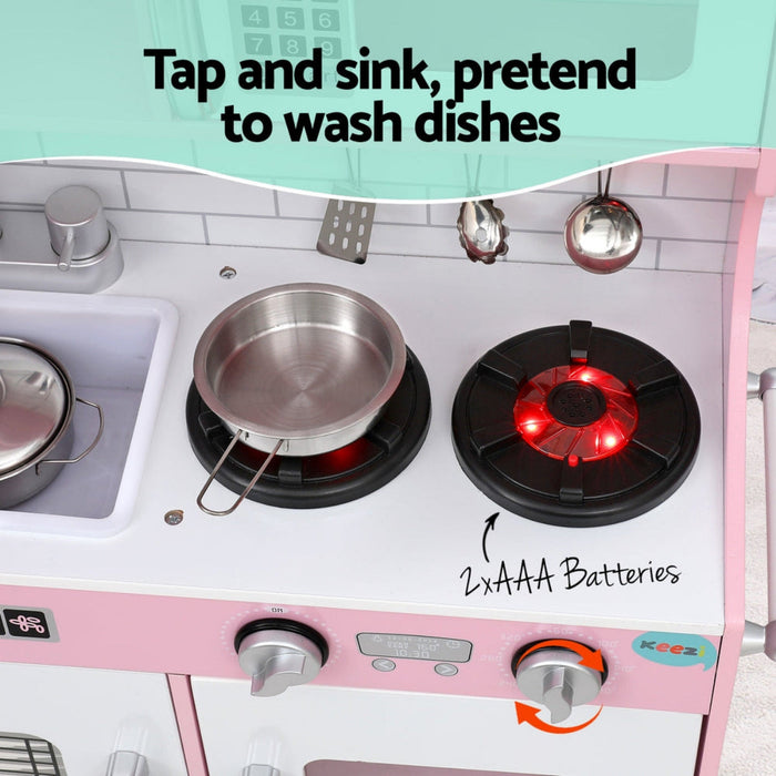 Keezi Pretend Kids Kitchen Playset