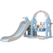 Keezi Swing and Slide Set with Basketball Hoop - Swing Sets