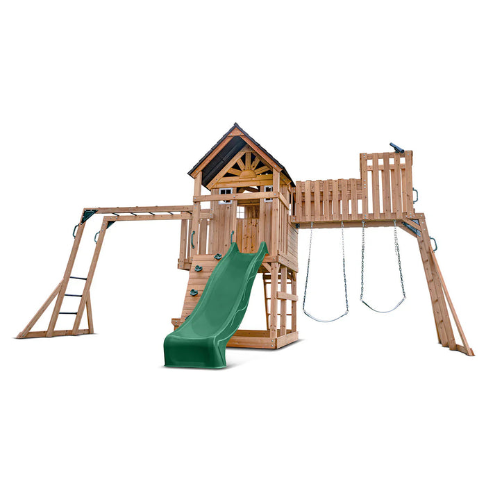 Kensington Play Centre 2.2m wavy slide and rock climbing wall
