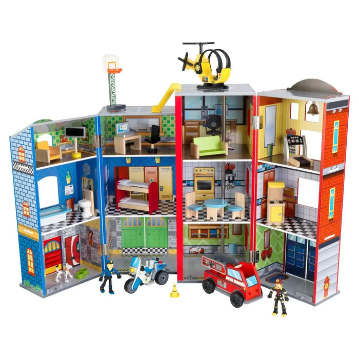 KidKraft Everyday Heroes Wooden Play Set - Doll House