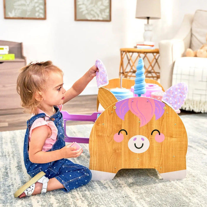 KidKraft Foody Friends Unicorn-Themed Baking Activity Playset - Baby & Kids > Toys