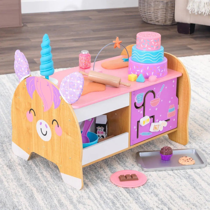 KidKraft Foody Friends Unicorn-Themed Baking Activity Playset - Baby & Kids > Toys