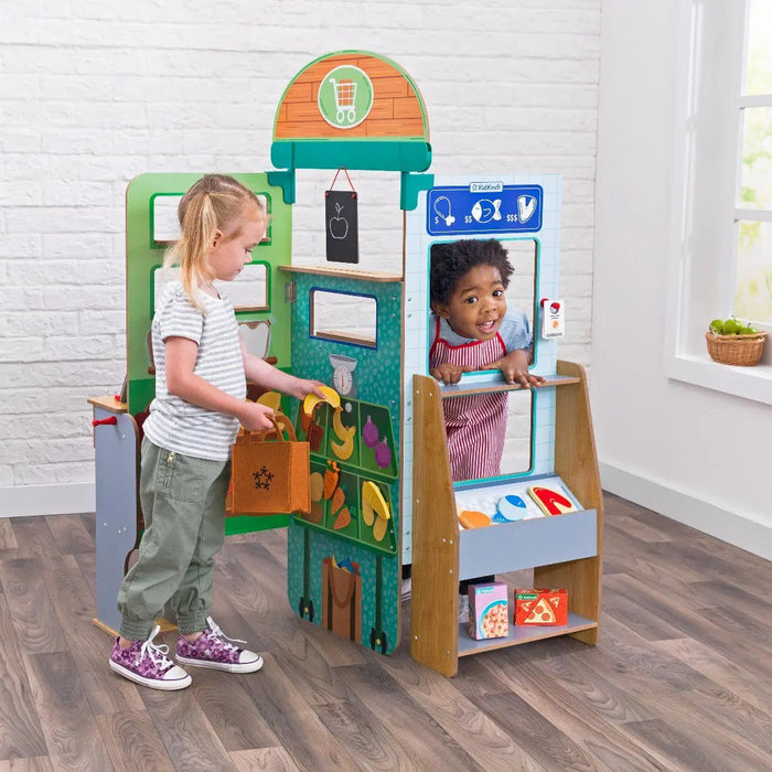 KidKraft Let’s Pretend™ Grocery Store Pop-Up Playset - Imaginary Play