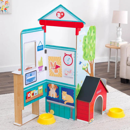 KidKraft Let’s Pretend™ Pet Doctor Pop-Up Playset - Imaginary Play