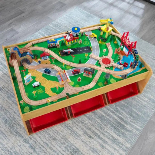 KidKraft Mountain Train Playset and Kids Table - Imaginary Play