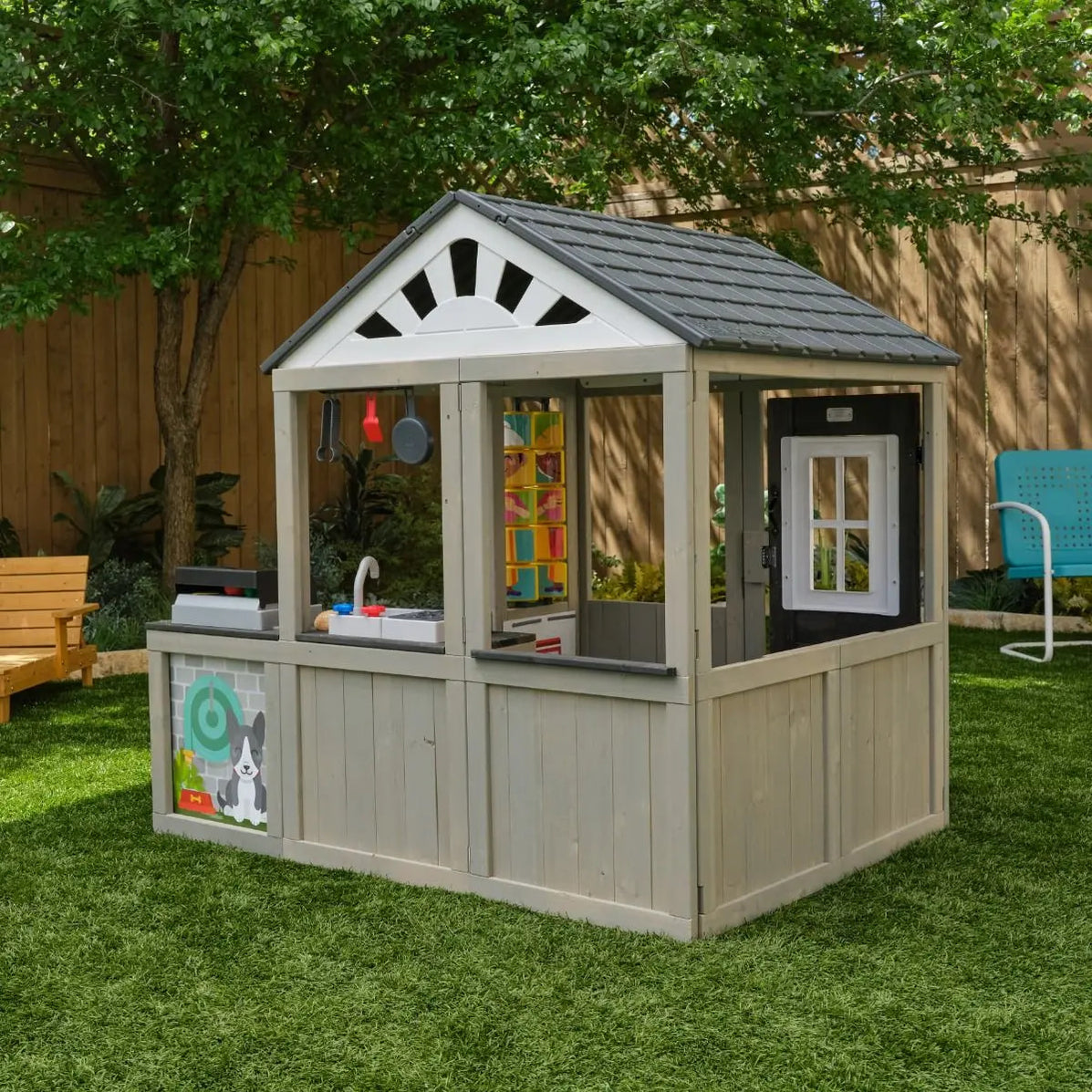 Home KidKraft Patio Party Kids Cubby House