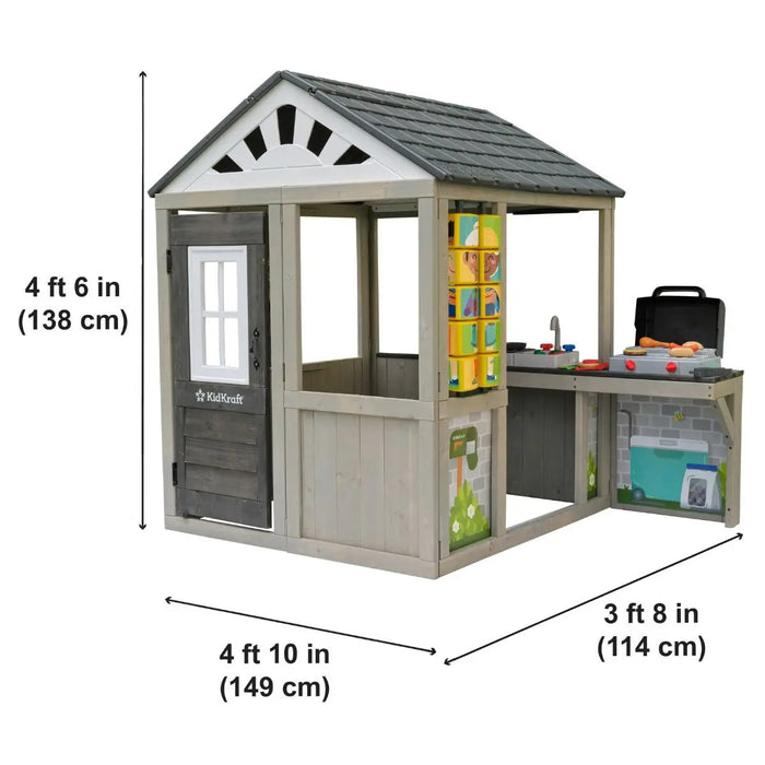 KidKraft Patio Party Kids Cubby House - Cubby House