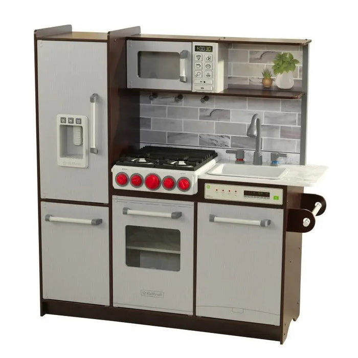 KidKraft Uptown Elite Espresso Kids Play Kitchen - Kids Kitchen