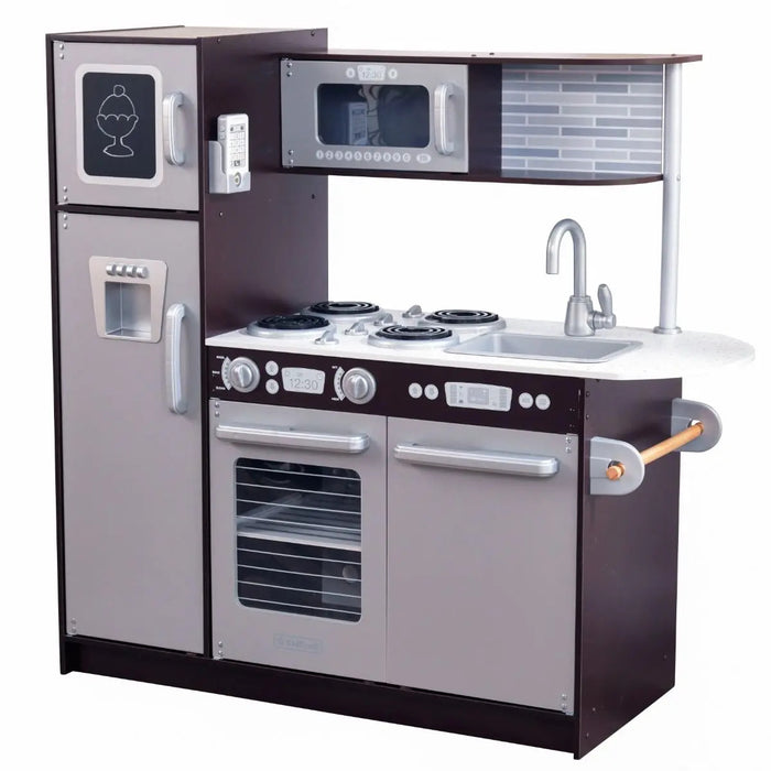 KidKraft Uptown Espresso Kids Play Kitchen - Kids Kitchen