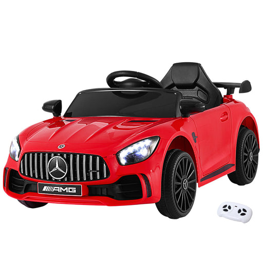 Kids 12V Mercedes-Benz AMG GTR Electric Ride On Car - Red - Kids Ride on Car