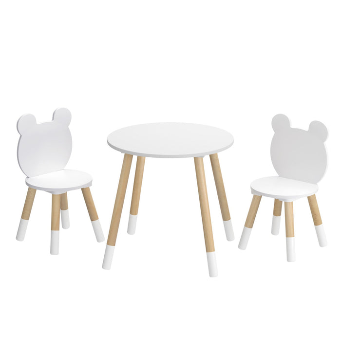 Kids 3 Pieces Activity Table and Chairs Set