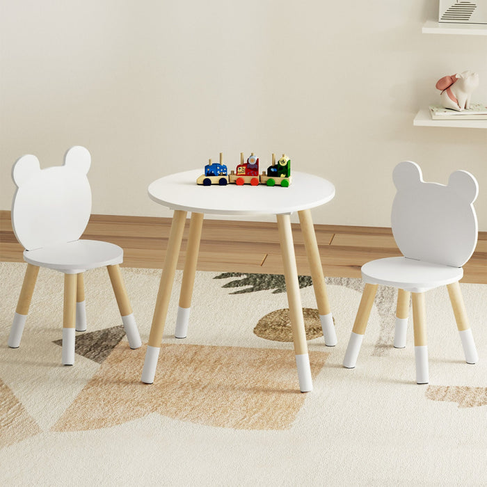 Kids 3 Pieces Activity Table and Chairs Set