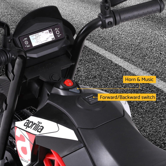 Aprilia Licensed Dorsoduro 900 Electric Kids Ride On Motorbike
