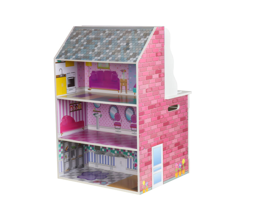 Kids Explore 2 in 1 Leilani Dollhouse & Kitchen - ATFK