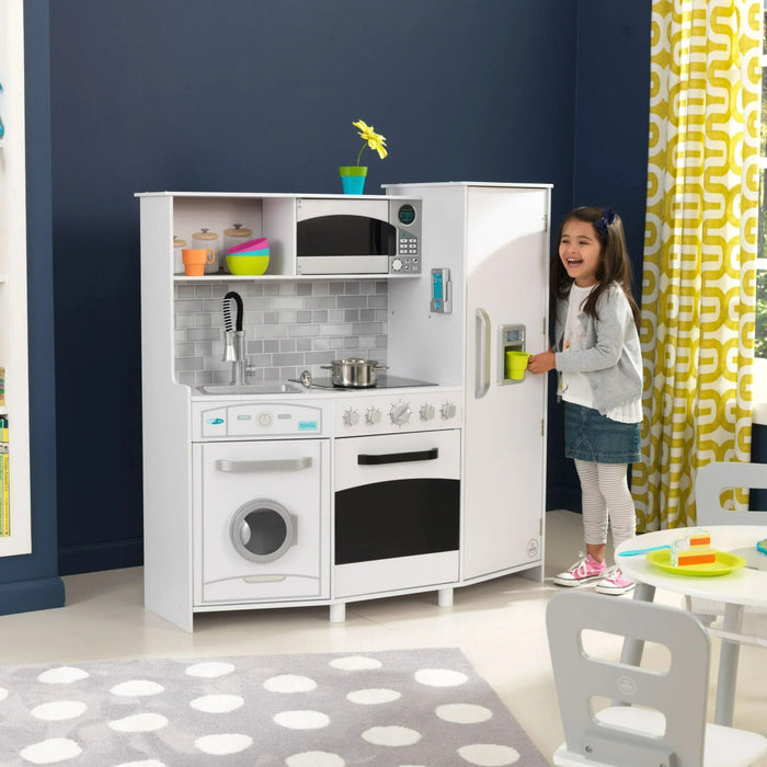 Kids Explore Victoria Interactive White Kids Kitchen