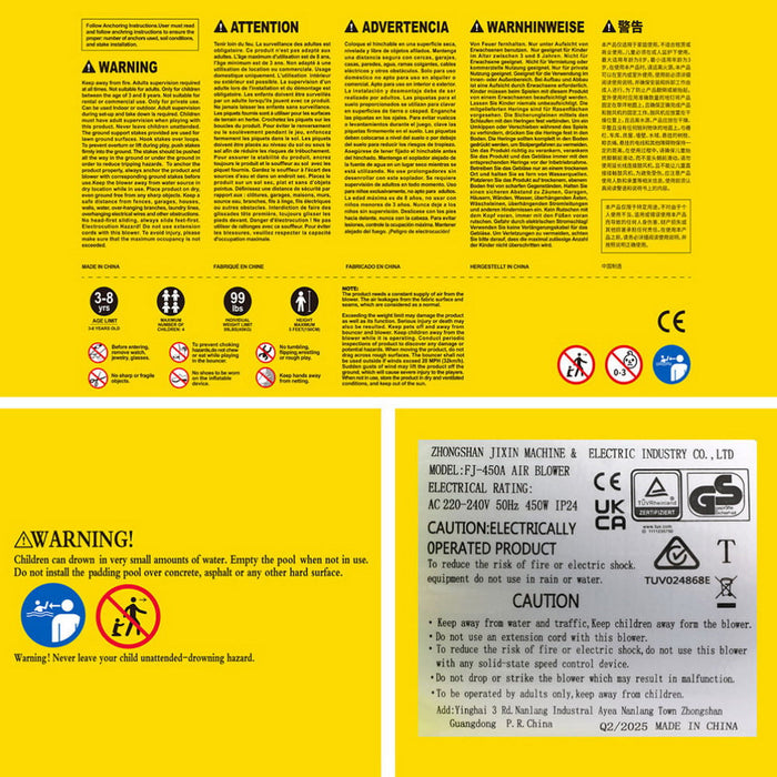 Doctor Dolphin Kids Inflatable Water Slide Splash Pool