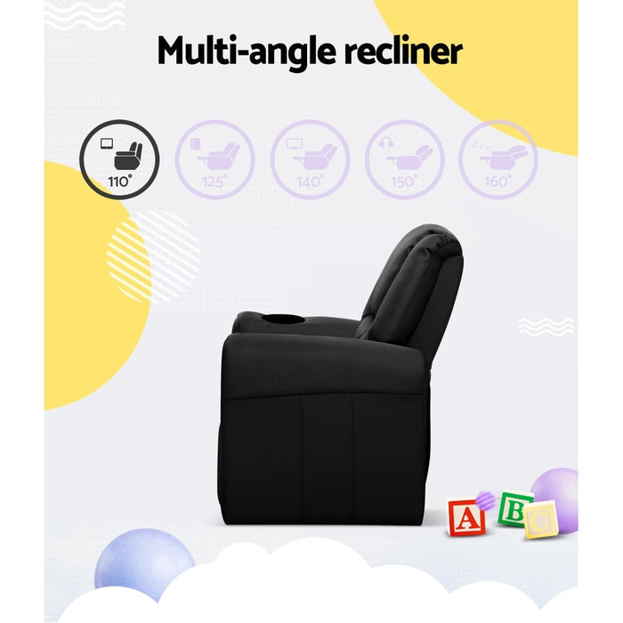 Kids Recliner Chair in Black - Baby & Kids > Kid’s Furniture