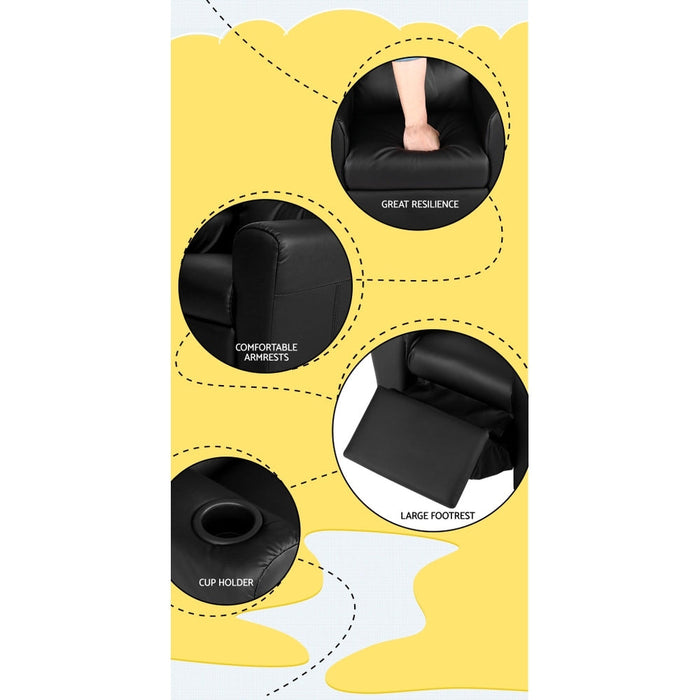 Kids Recliner Chair in Black - Baby & Kids > Kid’s Furniture