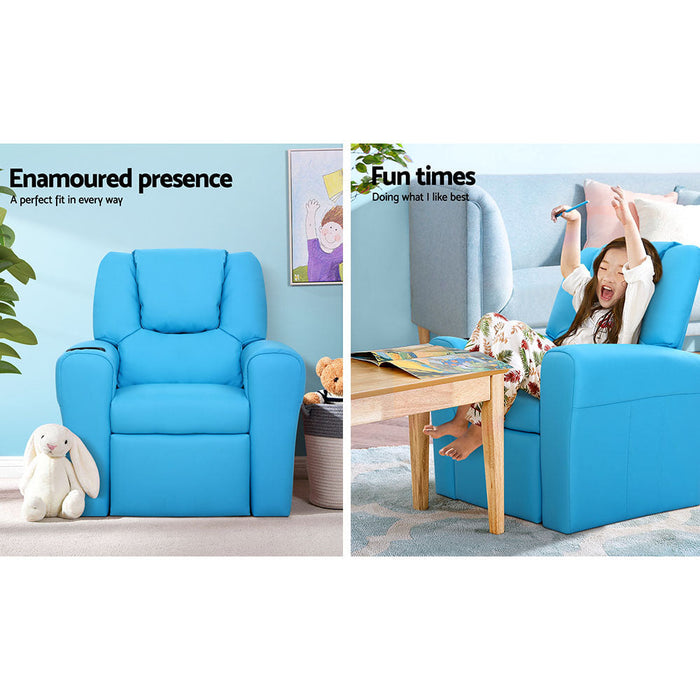 Kids Recliner Chair in Blue - Baby & Kids > Kid’s Furniture