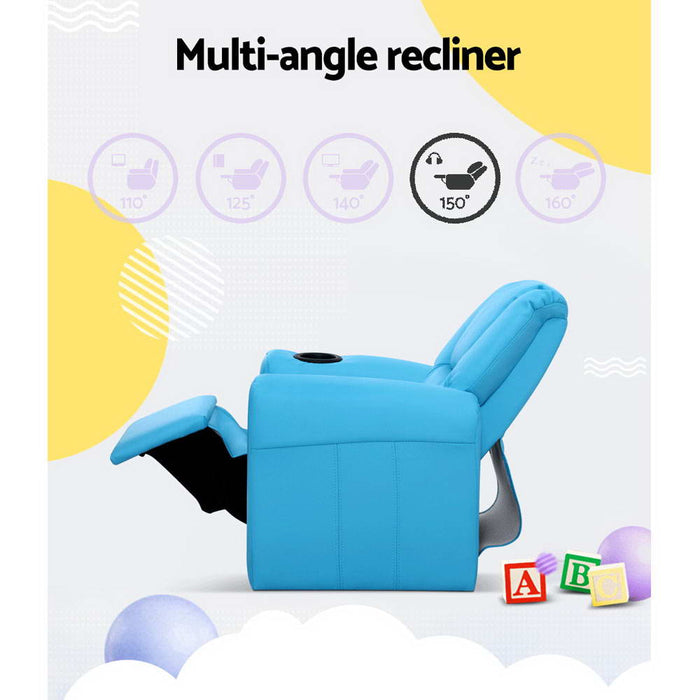 Kids Recliner Chair in Blue - Baby & Kids > Kid’s Furniture