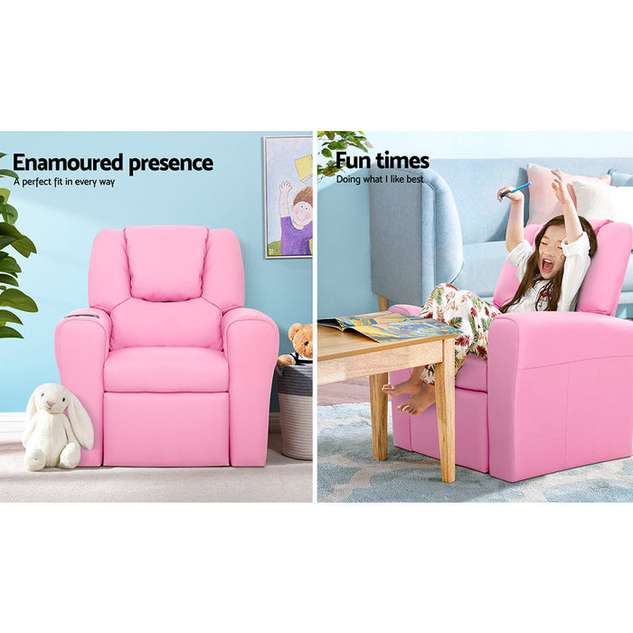 Kids Recliner Chair in Pink - Baby & Kids > Kid’s Furniture