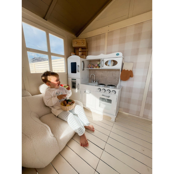 KidzShack Caboodle Shack Cubby House (with Mud Kitchen & Slide)