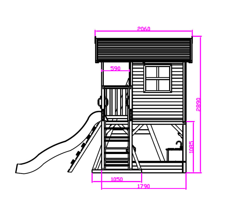 Kidzshack Caboodle Shack Cubby House