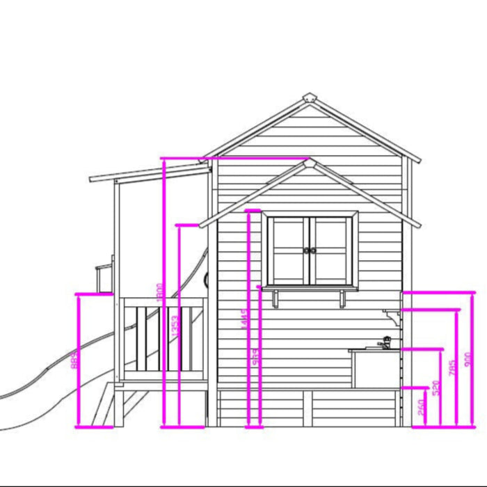 Kidzshack Delightful Shack Cubby House