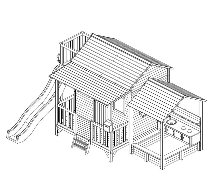 Kidzshack Delightful Shack Cubby House