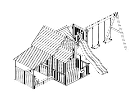 Kidzshack Jolly Shack Cubby House