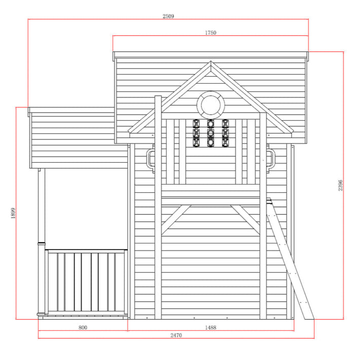 Kidzshack Jolly Shack Cubby House