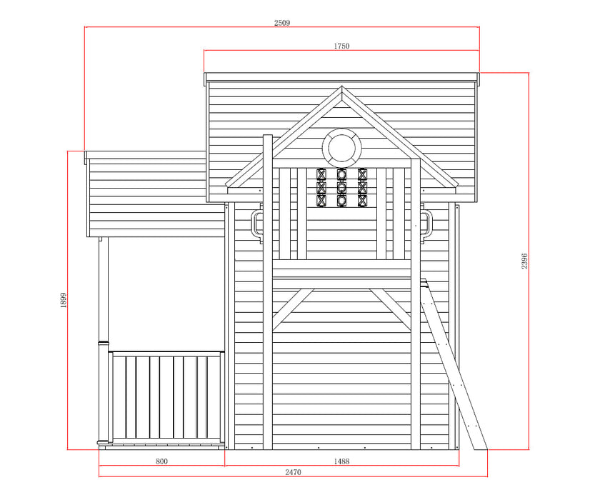 Kidzshack Jolly Shack Cubby House