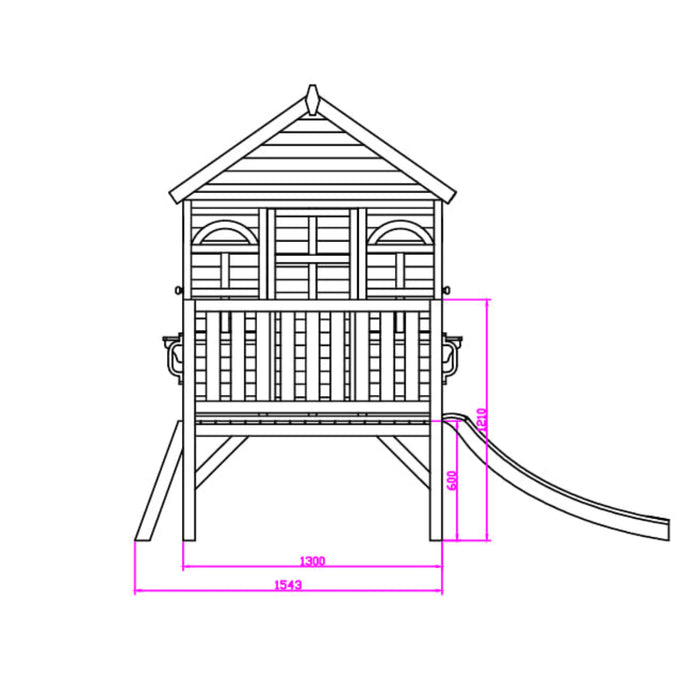 Kidzshack Happy Shack Cubby House