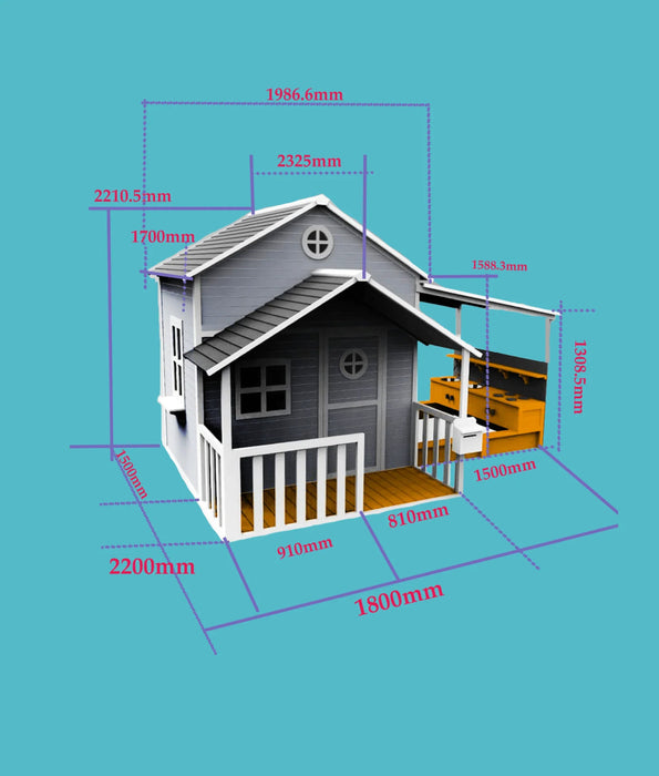 Kidzshack Lovely Shack Cubby House