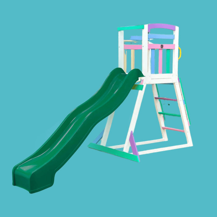 Kidzshack Pool Slide 2.2m with Wooden Frame