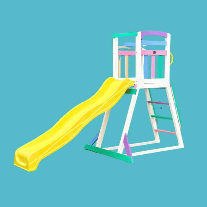 Kidzshack Pool Slide 2.2m with Wooden Frame