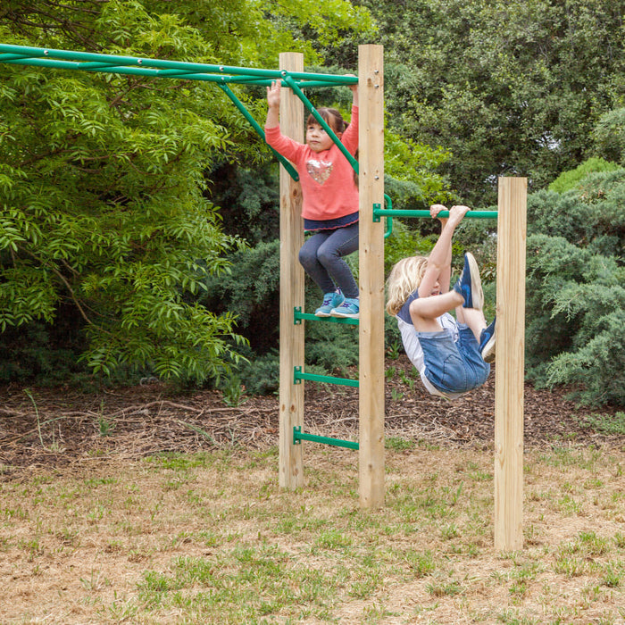 Lifespan Kids Amazon 2.5m Monkey Bar Set with Gymnastics Bar - Mid Swing Sets