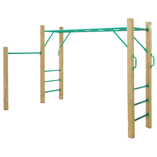 Lifespan Kids Amazon 2.5m Monkey Bar Set with Gymnastics Bar - Mid Swing Sets