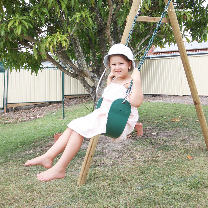 Amber Swing Set adjustable seats close-up