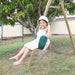 Lifespan Kids Amber v3 Wooden Double Belt Swing Set - Swing Sets