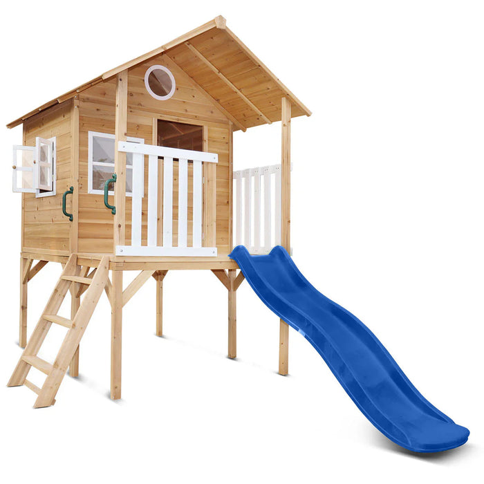 Archie Elevated Cubby House porch and picket fence